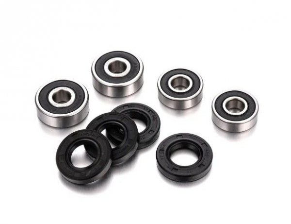 FACTORY LINKS 2026/01 ŁOŻYSKA KÓŁ PRZÓD I TYŁ Z USZCZELNIACZAMI KAWASAKI KX 65 00-26