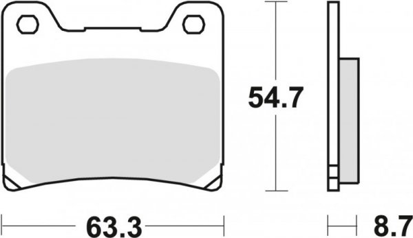 TRW ZF KLOCKI HAMULCOWE KH88 SINTER STREET YAMAHA TZR 125 88-00, FZR 600 89-95, YZF 600 96-02, FZ 750 85-94, XV 750 89-92, YZF 7