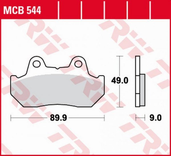 TRW ZF KLOCKI HAMULCOWE KH069 KH069/2/3 ORGANIC HONDA CBX 125F 84-88, CN 250 HELIX 86-99, NSR 250/400R 85-86, CB 450 83-86, VF 5