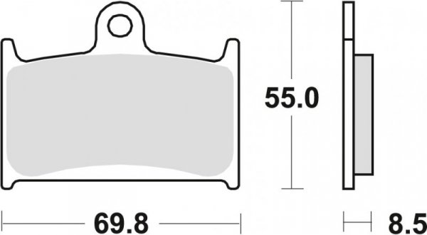 TRW ZF KLOCKI HAMULCOWE KH145 KH236 ORGANIC SUZUKI GSXR 750 88-93, GSXR 1100 89-92, TRIUMPH DAYTONA 955 96-06, SPEED TRIPLE 955 
