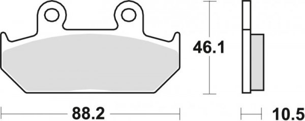 TRW ZF KLOCKI HAMULCOWE KH124 KH412 SINTER STREET HONDA VT 600 SHADOW 89-93, XL 600V TRANSALP 91-93, NX DOMINATOR 650 88-90, XRV