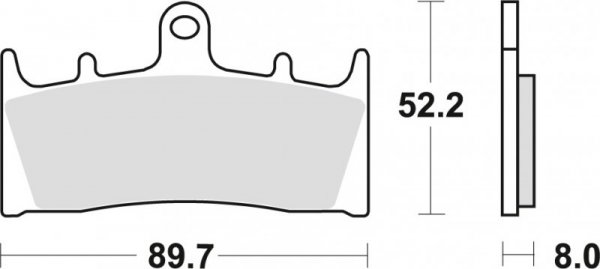 TRW ZF KLOCKI HAMULCOWE KH188 ORGANIC KAWASAKI ZX9R 96-01, ZRX 1100 / 1200 96-06, VN 1500 02-03, VN 1600 04-08, SUZUKI GSF 1200 