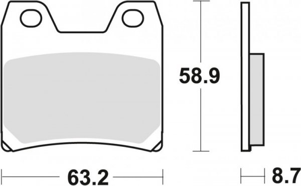 TRW ZF KLOCKI HAMULCOWE KH348 ORGANIC YAMAHA FZS 1000 FAZER 01-05, XJR 1300 02-16, TYŁ (PROMOCJA)