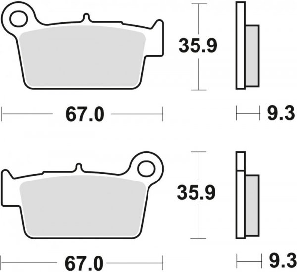 TRW ZF KLOCKI HAMULCOWE KH367 SINTER OFFROAD (WYCZYNOWE) KAWASAKI KXF 250 04-, KLX 450 07-, KXF 450 04-, KXE 450 10-, SUZUKI RMZ