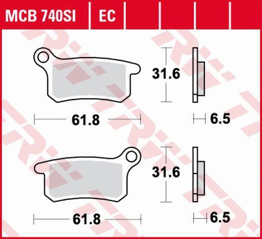 TRW ZF KLOCKI HAMULCOWE KH357 SINTER OFFROAD KTM SX 65 02-22, SX 85 03-11, PRZÓD/TYŁ (PROMOCJA)