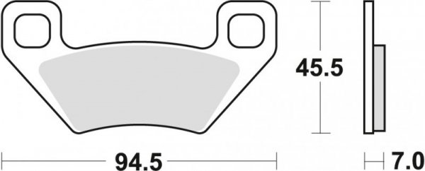 TRW ZF KLOCKI HAMULCOWE KH395 SINTER OFFROAD ARCTIC CAT ATV 300 10-, TRV 450 11-, TBX / TRV 500 05-, PROWLER 700 08-, TRV 1000 0