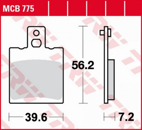 TRW ZF KLOCKI HAMULCOWE KH47 ORGANIC APRILIA RS 125 EXTREMA 92-06 TYŁ