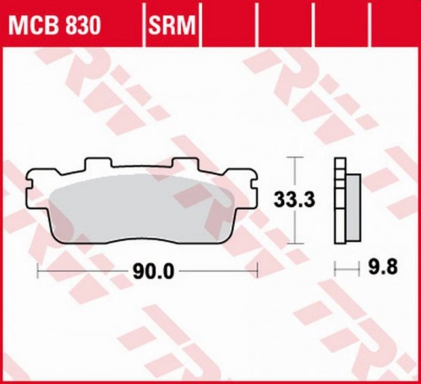 TRW ZF KLOCKI HAMULCOWE KH498 SINTER KAWASAKI J 125 16-, J 300 14-, KYMCO DOWNTOWN 125 09-17, SUPER DINK 125 09-17, DOWNTOWN 200
