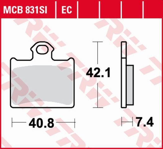 TRW ZF KLOCKI HAMULCOWE KH602 SINTER OFFROAD KTM E-SM FREERIDE ELECTRIC 14-, SX 85 11-, 250 FREERIDE 14-, 350 FREERIDE 12-17, HU