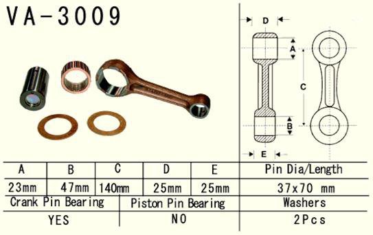 VESRAH KORBOWÓD SUZUKI LTA/LTF 500 VINSON 02-07, QUADRUNER 98-02, CF MOTO 500, ARCTIC CAT XT 550/700 09- (VA3009) (LTA500) (MADE
