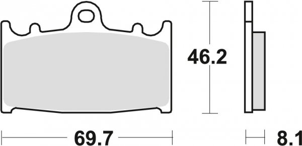 TRW klocki hamulcowe przód Suzuki GSX-R 250 R (88-89)