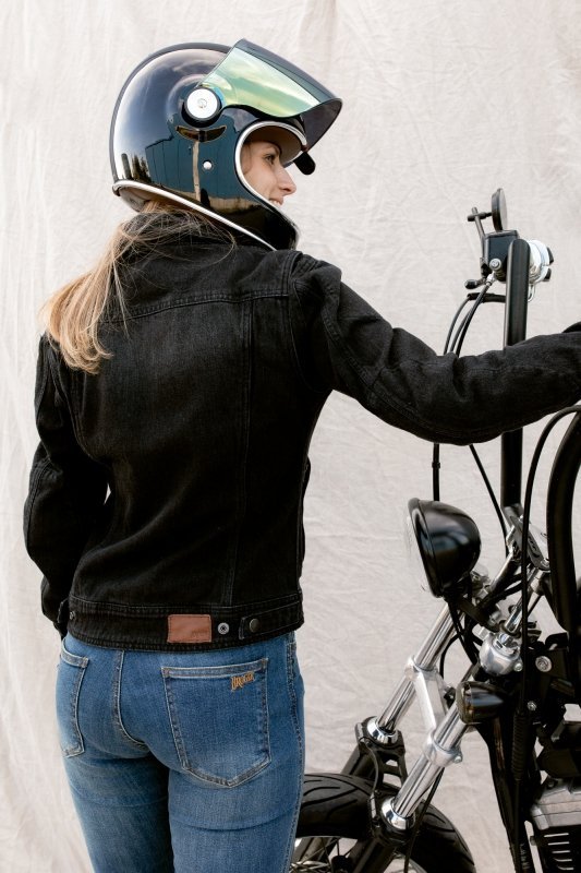 KURTKA DAMSKA JEANS BROGER FLORIDA LADY WASHED BLACK DS