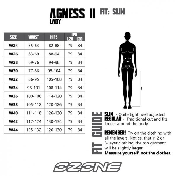 JEANSY MOTOCYKLOWE DAMSKIE OZONE AGNESS 2 WASHED BLACK 38/32 W38/32