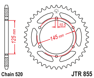 DID JT zestaw napędowy Yamaha XTZ750 Super Tenere (90-98)