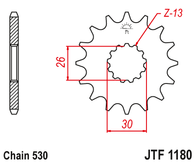 DID JT zestaw napędowy Triumph 955 Tiger / 01-04