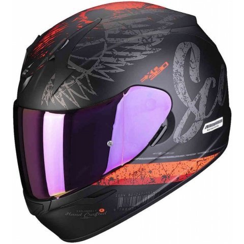 SCORPION KASK EXO-390 GHOST MATT BK-SILVER