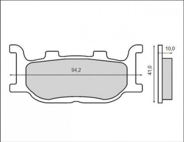 Brenta klocki hamulcowe przód Yamaha XV 250 Virago (95-07) 