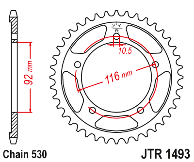 DID JT zestaw napędowy Kawasaki ZZR1400 (11-20) 