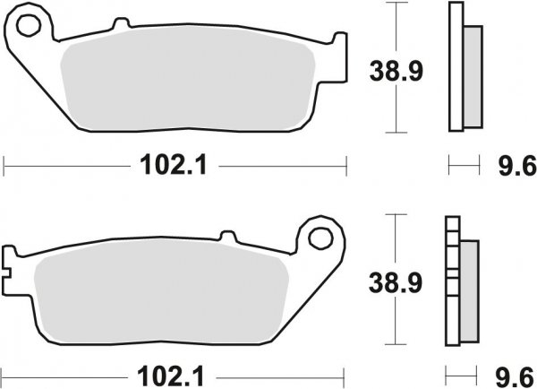  TRW klocki hamulcowe przód HONDA CBR - R, RR 400 (86-89)