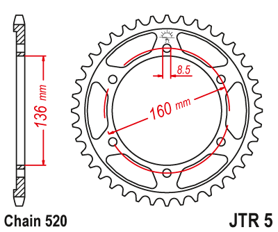  DID JT zestaw napędowy Aprilia 600 Pegaso / 92 - 93
