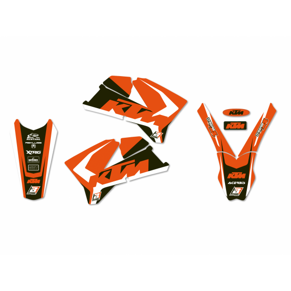 BLACKBIRD KOMPLET NAKLEJEK (OKLEINA) KTM SX SXF (05-06) Dream4