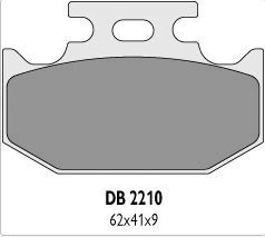 Delta Braking KAWASAKI 125/250 KX (89-94) klocki hamulcowe tył