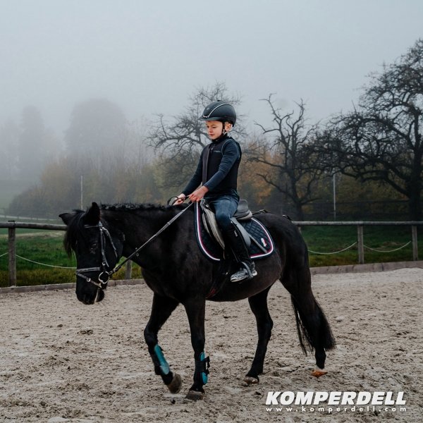 KOMPERDELL Kamizelka ochronna jeździecka Ballistic Champion Junior black-burgundy  rozm.152