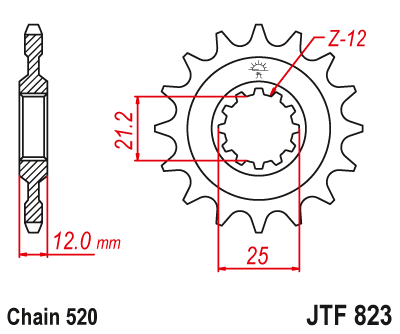  DID JT zestaw napędowy Husaberg MX499 (4 biegi) 92-95