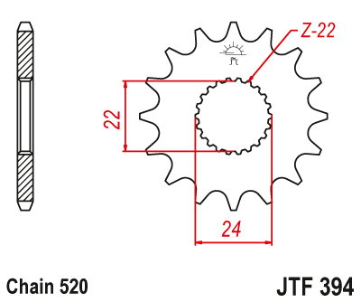 DID JT zestaw napędowy Aprilia 125 RX / 08 - 12