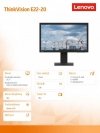 Monitor 21.5 ThinkVision E22-20 WLED LCD 62A4MAT4EU