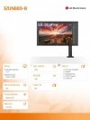 Monitor 32UN880-B 31,5 IPS 4K UHD HDR10 Pivot USB-C