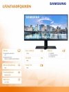 Monitor 24 cale F24T450FQU IPS/5ms/USB3.0/bezramkowy