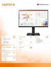 Monitor 24QP750-B 23.8 cala IPS QHD Daisy Chain USB-C