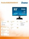 Monitor 32 cale XUB3293UHSN-B1,IPS,4K,USB-C DOCK,KVM,SLIM,2X3W,RJ45