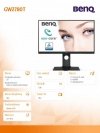 Monitor 27 cali GW2780T LED 5ms/50000:1/DVI/czarny