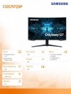 Monitor 31,5 cala LC32G75TQSPXEN VA 2560x1440 WQHD 16:9 1xHDMI/2xDP 1 ms (GTG) zakrzywiony HAS 240Hz Gaming 2 lata d2d