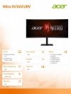 Monitor 34 cale Nitro XV345CURVbmiphuzx Curved/165Hz