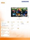 Monitor 27 cali LS27CM501EUXDU VA 1920x1080 FHD 16:9 2xHDMI 4ms(GTG) WiFi/BT głośniki płaski biały SMART 2 lata d2d