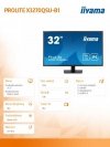 Monitor 32 cale X3270QSU-B1 IPS,WQHD,HDMI,DP,100Hz,250cd,3ms,2x2W,   3xUSB(3.2),FlickerFree,VESA