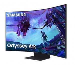 Monitor 55 cali LS55CG970NUXEN VA 3840x2160 UHD 16:9 4xHDMI/LAN(RJ45)/2xUSB2.0 1ms(GTG) WiFi/BT głośniki zakrzywiony HAS+PIV 165