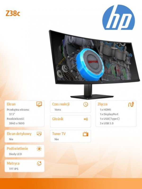 Monitor 37.5  Z38c 3Curved Display  Z4W65A4