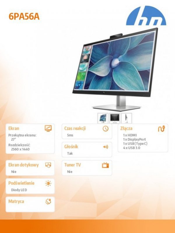 Monitor  E27d G4 QHD Advanced Docking  6PA56AA