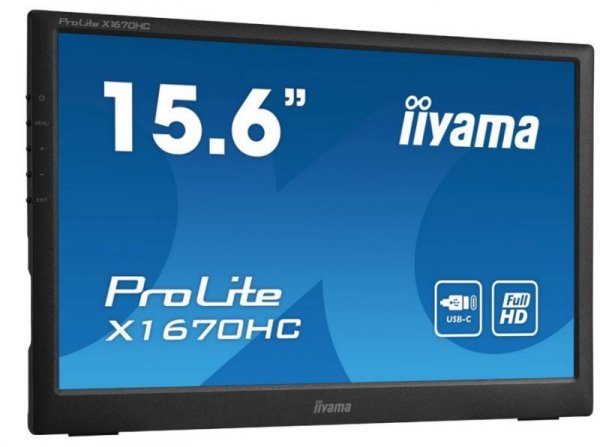Monitor przenośny 15.6 cala X1670HC-B1 FHD,IPS,USB-C,ACR 80M:1