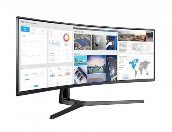 Monitor  49 cali LC49J890DKRXEN VA 3840x1080 Dual FullHD 32:9   1xHDMI 2xUSB-C 1xDP 5ms HAS głośniki zakrzywiony 3Y NBD