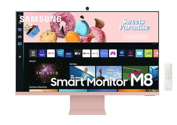 Monitor 32 cale LS32BM80PUUXEN VA 3840x2160 UHD 16:9 1xMicro HDMI/1xUSB-C+1xUSB-C (65W) 4 ms (GTG) HAS Webcam głośniki płaski ró