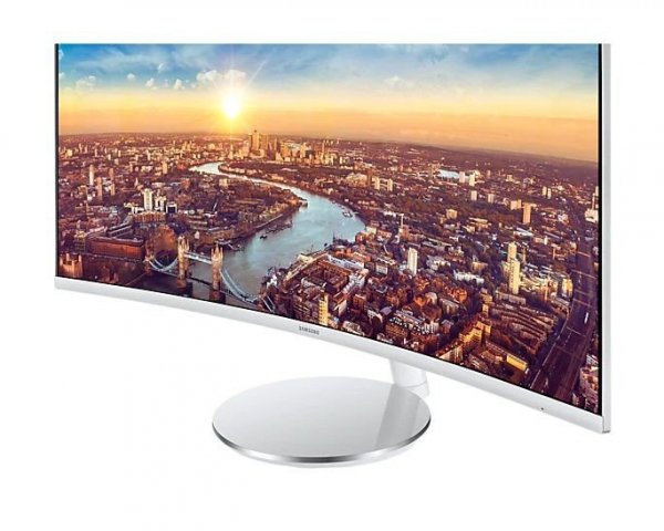 Monitor 34 cale LC34J791WTPXEN VA 3440x1440 Ultra WQHD 21:9 1xHDMI/1xDP/2xThunderbolt 3.0 4 ms (GTG) głośniki zakrzywiony biały 