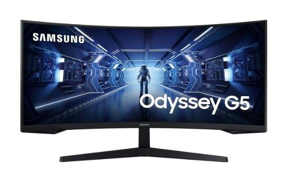 Monitor 34 cale LC34G55TWWPXEN VA 3440x1440 Ultra WQHD  21:9 format kinowy 1xHDMI/1xDP 1 ms (MPRT) zakrzywiony 165Hz Gaming 2 la