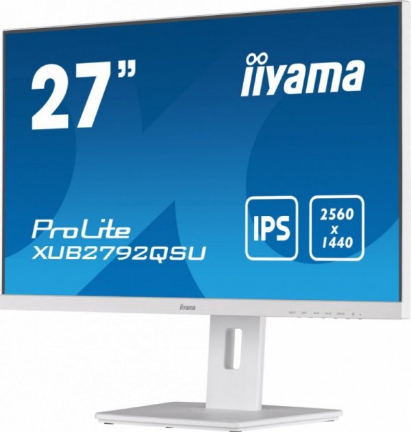 Monitor 27 cali &#039;XUB2792QSU-W5 IPS,WQHD,HDMI,DP,DVI,HAS(150mm),biały