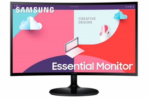 Monitor 24 cale LS24C360EAUXEN VA 1920x1080 FHD 16:9 1xD-sub 1xHDMI 4 ms (GTG) zakrzywiony  2 lata d2d