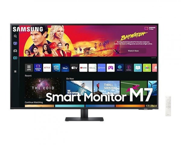 Monitor 43 cale SMART M7 VA 3840x2160 UHD 16:9 2xHDMI 1xUSB-C (65W) 4 ms (GTG) głośniki płaski 2Yd2d (LS43BM700UPXEN)